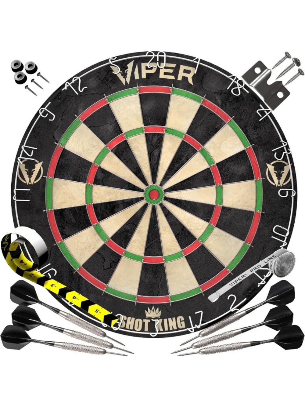 Sisal Dartboard Set for Adults - Includes 6 Darts, Perfect for Game Night Fun
